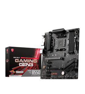 MSI MB B550 GAMING AM4 DDR4 4800(OC) HDMI DP 2x M.2 USB 10Gbps 1G LAN ATX