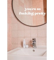 You Are So Pretty Ayna Çıkartması Ayna Stickerı