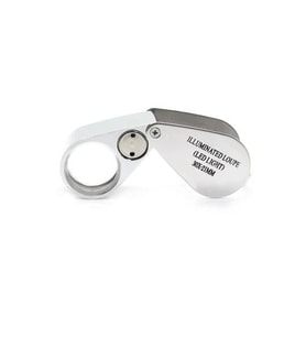 Kontrol, Için Özel Kutulu Metal Işıklı Lup 30x21