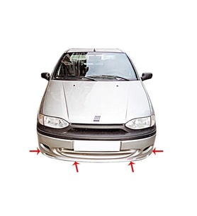 Fiat Siena Uyumlu Ön Tampon Altı Fiber 1998-2002