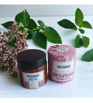 Bihal Paçuli Kokulu Doğal Soya Wax Ahşap Fitil Mum (100ml - 230 gr )