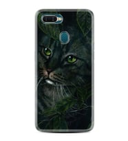 Oppo A5S A15 A16 A54 A55 A73 A74 Kılıf Desemli Silikon Flowers Cat 1345