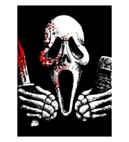 Scream Film Tablo Ahşap Poster Dekoratif