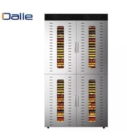 Dalle SS-80H Paslanmaz Çelik 80 Tepsili Çift Katmanlı Gıda Kurutma Makinesi (Gri)