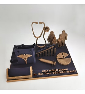 Kişiye Özel Masaüstü İsimlik ve Kartvizitlik Halk Sağlığı Uzmanı ,Tıp Bayramı Hediye, Evlilik Yıl dönümü hediyesi, Ofis Hediye, Doğum Günü Hediyesi, Kişiye Özel İsimlik, Masa İsimliği, Yeni İş Hediyesi (Altın-Siyah)
