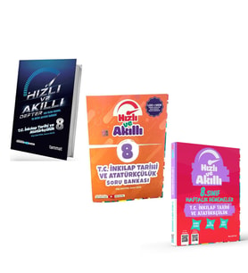 Tammat 8.Sınıf İnkılap Defter Soru ve Deneme Seti 3 Kitap
