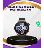 Dokunmatik Akıllı Saat Kablosuz Şarj Amoled Ekran