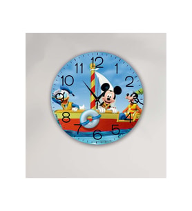 bilge çocuk Tasarımlı Duvar Saati 30 x 30 CM (Karışık)
