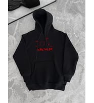 Kışlık Uzun Kol Kapüşonlu SweatShirt - Siyah