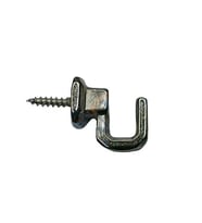 Vidalı Kanca, Askı Küçük - 15x18mm, Nikel - 1 Adet