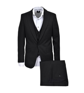 Erkek Siyah Silim Fit Takım Elbise BGL-ST03493