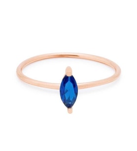 Oval Kesim Taşlı Minimal 925 Ayar Gümüş Yüzük (Gold)