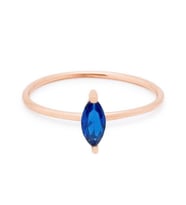 Oval Kesim Taşlı Minimal 925 Ayar Gümüş Yüzük (Gold)