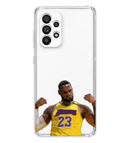 Samsung Galaxy A33 Uyumlu Lebron James Desenli Şeffaf Telefon Kılıfı