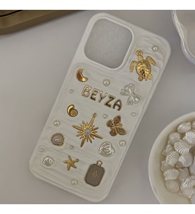 Kişiye Özel İsimli El Yapımı Charm Telefon Kılıfı - iPhone modelleri için uyumlu