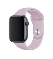 Apple Watch Uyumlu Silikon Kordon 2 3 4 5 6 Seri 38 - 40 Mm Pudra Pembe