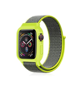 Watch 38Mm Hasırlı Cırtcırtlı Kasalı Kordon - Yeşil
