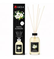 AKSA White Flowers Beyaz Çiçekler Çubuklu Oda Kokusu 100 ml