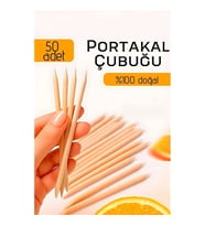 Profesyonel 50’Li Portakal Çubuğu Seti - 11.5 Cm Manikür & Pedikür Et İtici Tırnak Temizleme Seti 7