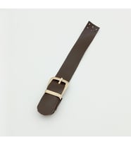 Angel Çanta Aksesuar Tek Kat 18 Cm Suni Deri Kahverengi Kapak Light Gold Metal