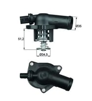 MAHLE TI17109 Termostat 032121121M 032121121N