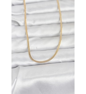 CM 14K Gold Renk Dolgun Zincir Model 60 cm Kadın Kolye 5886