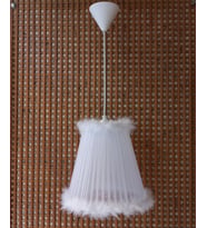 Ç-33 Beyaz Organze Sarma Yatak Odası Çocuk Odası Genç Ve Bebek Odası Avize Aydınlatma Sarkıt (Doğal Beyaz)