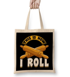 Cute & Funny This Is How I Roll Hamster Bez Çanta Uzun Saplı