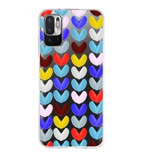 PrintiFy Xiaomi Redmi 10 5G ile Uyumlu 1mm Slim Fit Water Color 1 Baskılı Şeffaf  Kılıf
