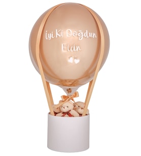 Doğum Günü Hediyesi Ayıcıklı Balon Kutusu