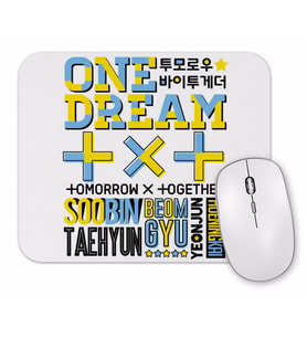 Txt Font Collage Mouse Pad