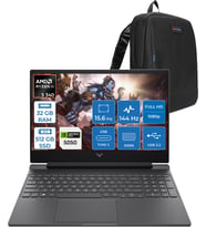 Hp Victus 15-WFB3036NT Amd Ryzen 5 Aı 340 32GB Ddr5 512GB SSD Freedos Nvidia Geforce 8gb RTX5050 15.6 Inç Fullhd (1920X1080) IPS 144HZ Taşınabilir Bilgisayar CA8E7EAF12 + Zetta Çanta