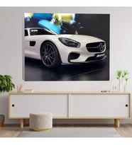 Mercedes Spor Araba Temalı Dekoratif Kanvas Tablo