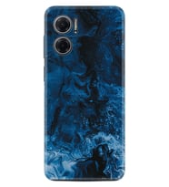 Xiaomi Redmi Note 11E Kılıf Silikon Desen Özel Seri Blue Zigzag 1687
