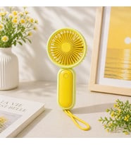 3 Kademeli Şarjlı Taşınabilir El Fanı Mini Vantilatör USB Masaüstü Sessiz Güçlü Soğutucu