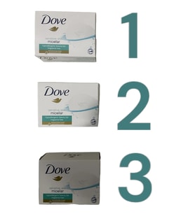 Dove Beauty Cream Bar Micellar Hassas Ciltler İçin Nemlendirici Etkili 90 g x3