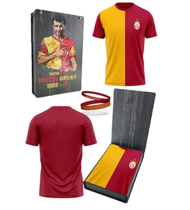 Galatasaray Orijinal Lisanslı 5 Yıldızlı Sarı Kırmızı Erkek T-Shirt + Bileklik Set Hediy (Sarı-Kırmızı)