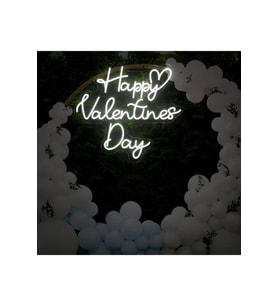 Happy Valentines Day Yazılı Neon Tabela