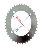 BİSAN ROADSTAR 250 ARKA DİŞLİ 530-40T İÇ 125 MM ÖM
