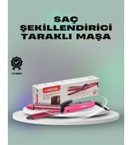 Isı Koruyucu Ve Sabitleyici Özellikli Profesyonel Saç Maşası