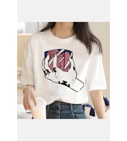 Trafalgar Law Heart Tişört  (Beyaz)