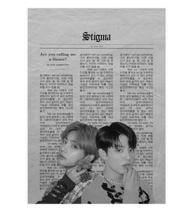 Taekook : Stigma Sözleri Tablo Ahşap Poster Dekoratif Kod1792