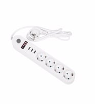 Icon BM9201 Çocuk Korumalı Akım Korumalı 3 Usb Girişli Çoklu Grup Priz 4'lü Priz (Beyaz)