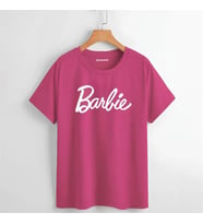 Pembe Barbie Logo Basic (Unisex) T-Shirt