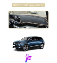 PEUGEOT 3008 EKRANLI (2021+) Uyumlu Torpido Örtüsü Yansıma Önleyici Koruma Kolay Montaj J13