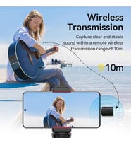 Ulanzi Wm-10 Akıllı Telefon Veya Tabletler Için Kablosuz Klipsli Mikrofon (Type-C) - 3328A