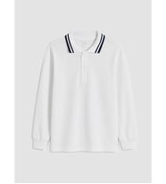 LCW Kids Beyaz Polo Yaka Erkek Çocuk Tişört