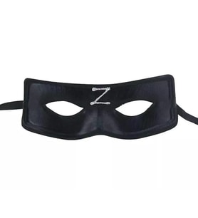 Zorro Maskesi Arkadan Lastikli Z Baskılı