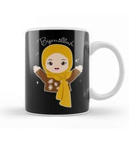 Hijab Girl Say Bismillah 01 Kupa Bardak Porselen