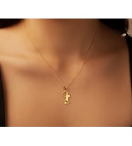 Nefertiti 14 Ayar Altın Kolye
